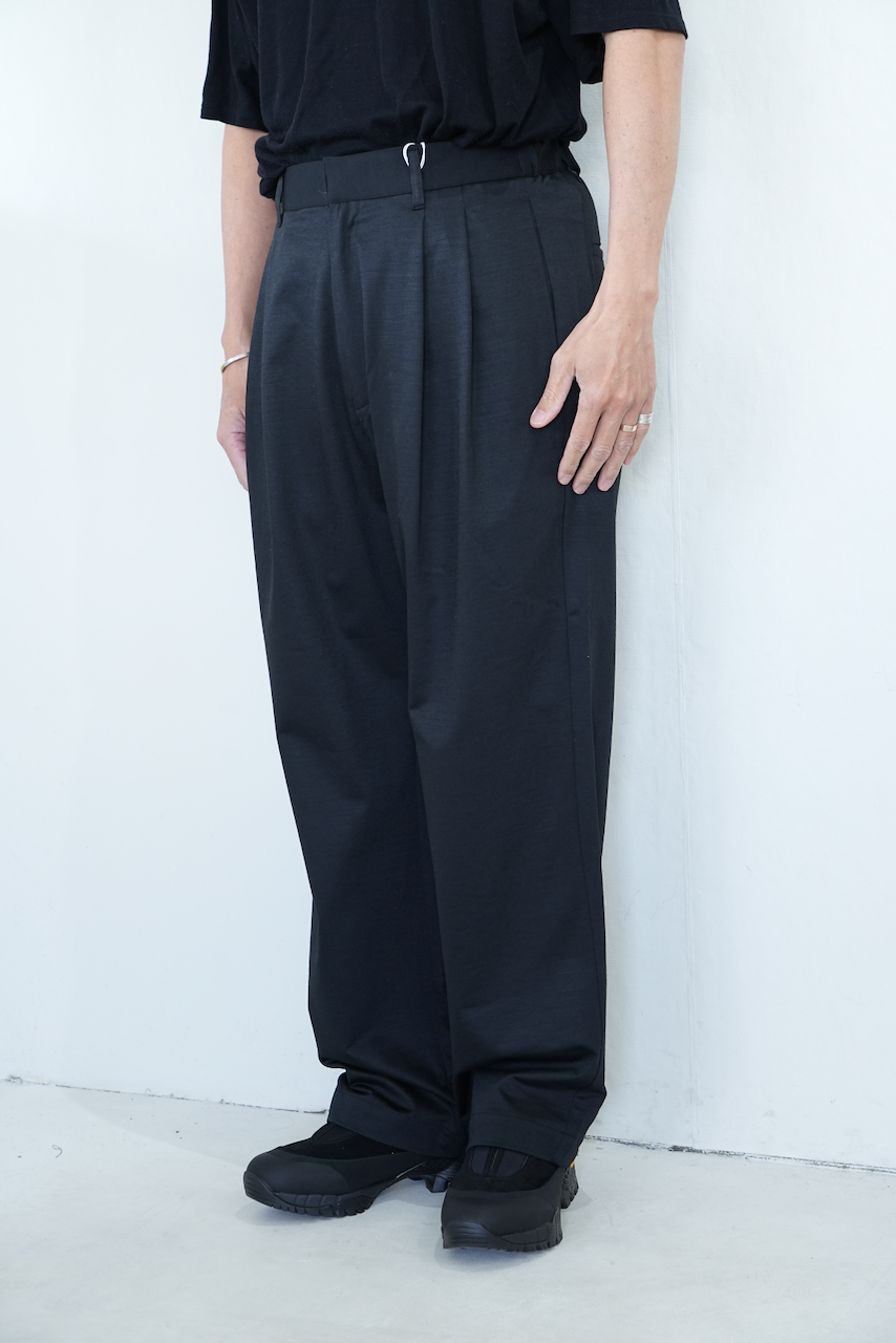 KANEMASA PHIL. 「36G Wool Trousers」Black