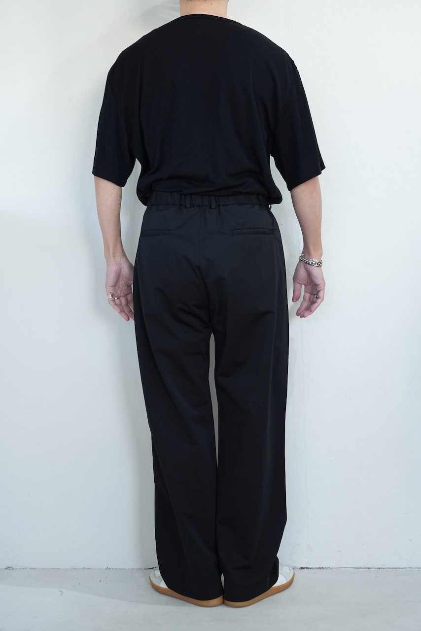 KANEMASA PHIL. 「36G Nylon Tuck Easy Pants」Black