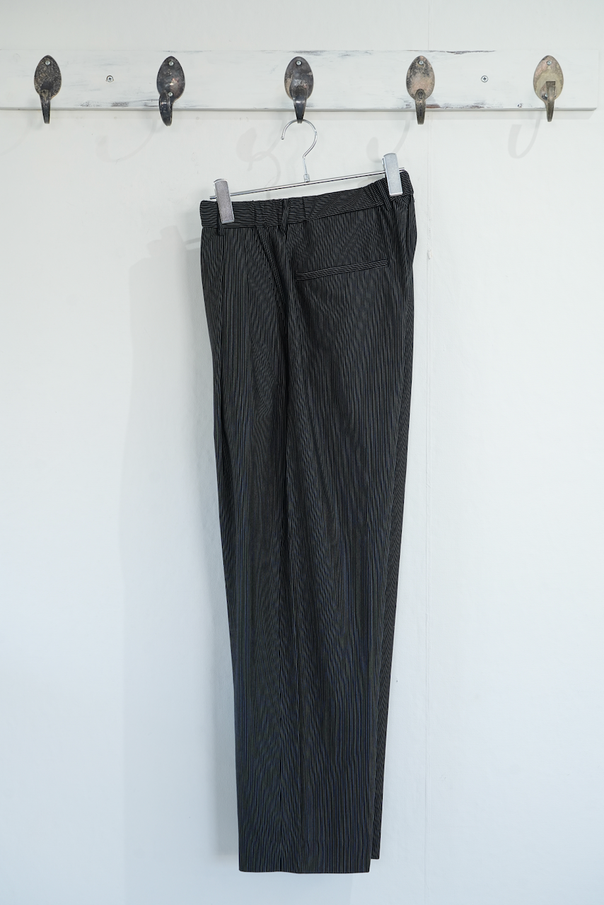 KANEMASA PHIL. 「36G Nylon Tuck Easy Pants」Black