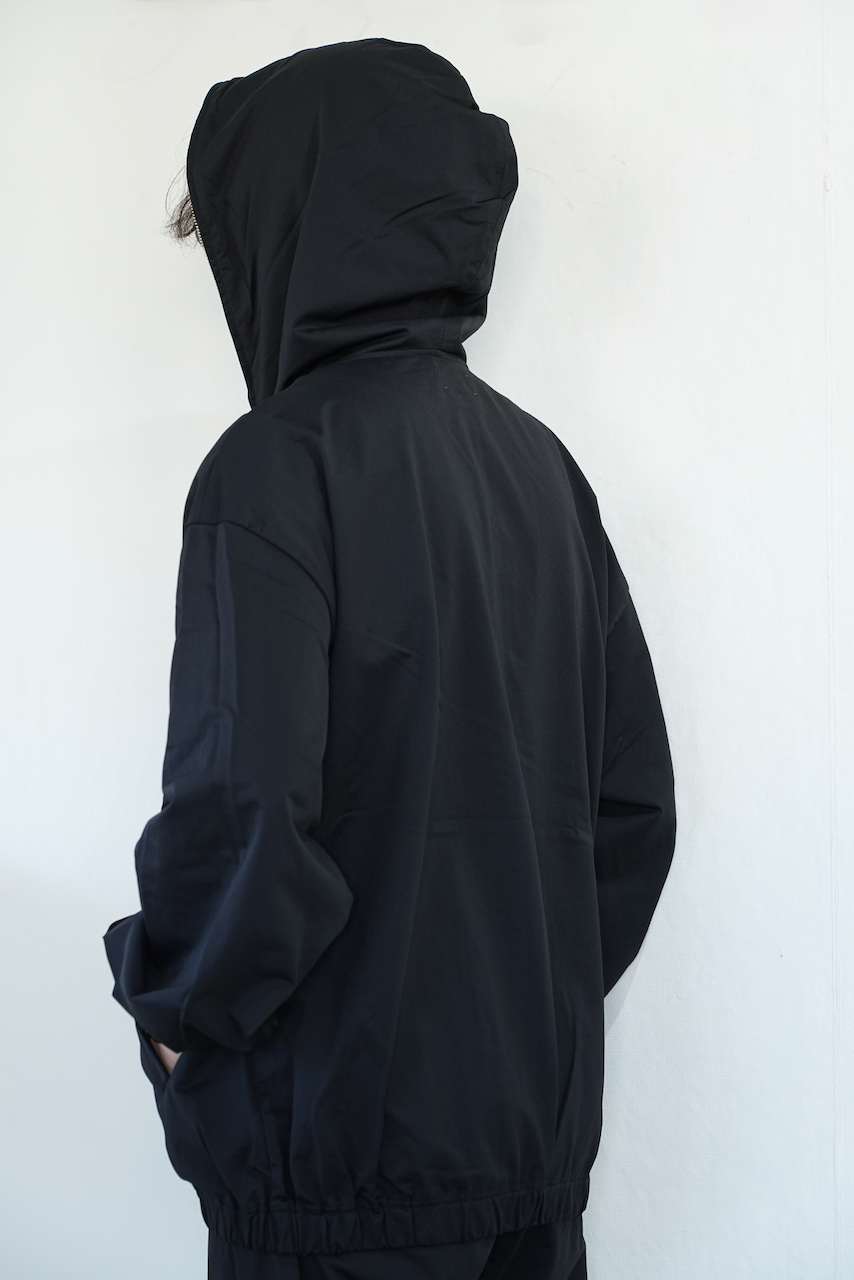 KANEMASA PHIL. 「36G Nylon Hoodie」COL：BLACK BDYE