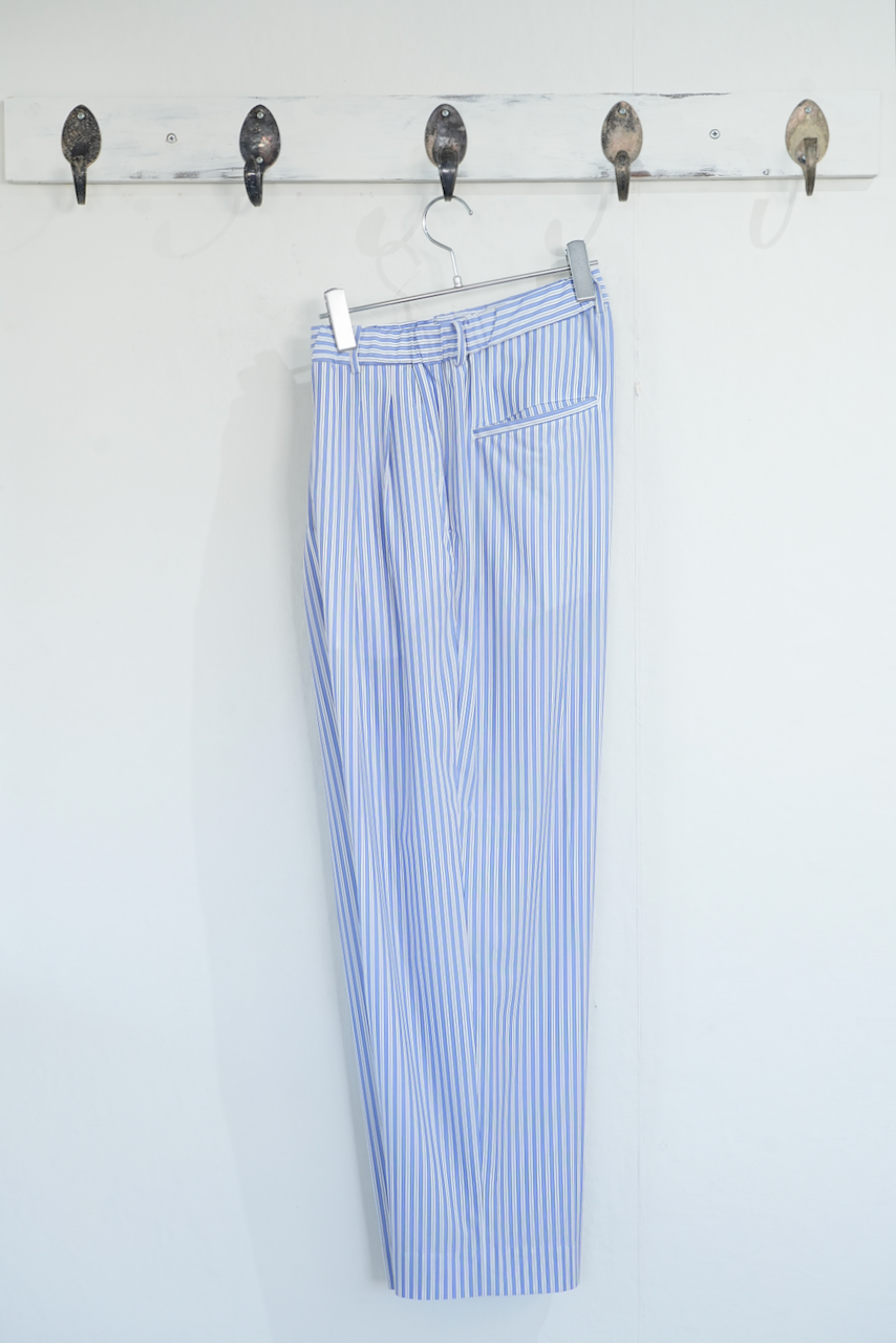 KANEMASA PHIL. 「36G Nylon Tuck Easy Pants」SAX BLACK