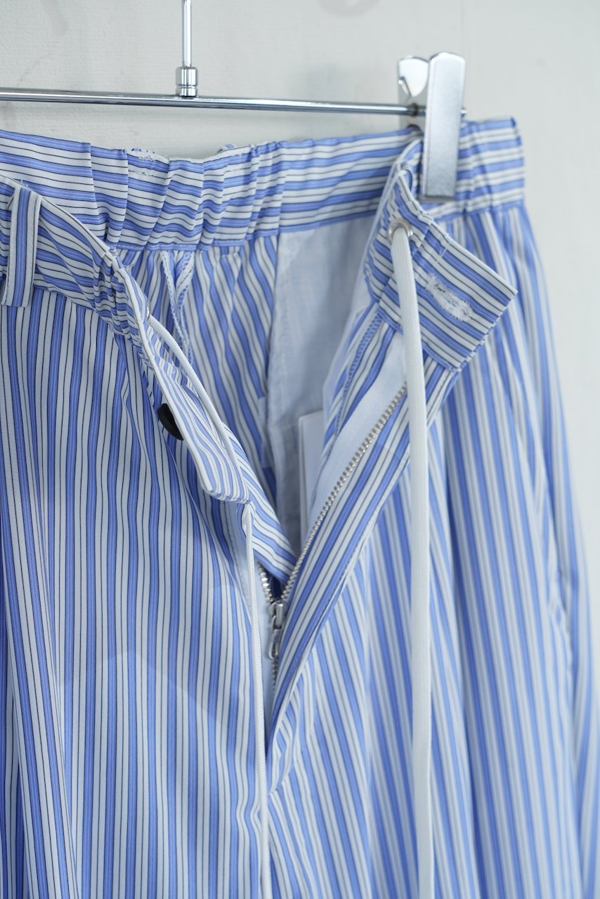 KANEMASA PHIL. 「36G Nylon Tuck Easy Pants」SAX BLACK