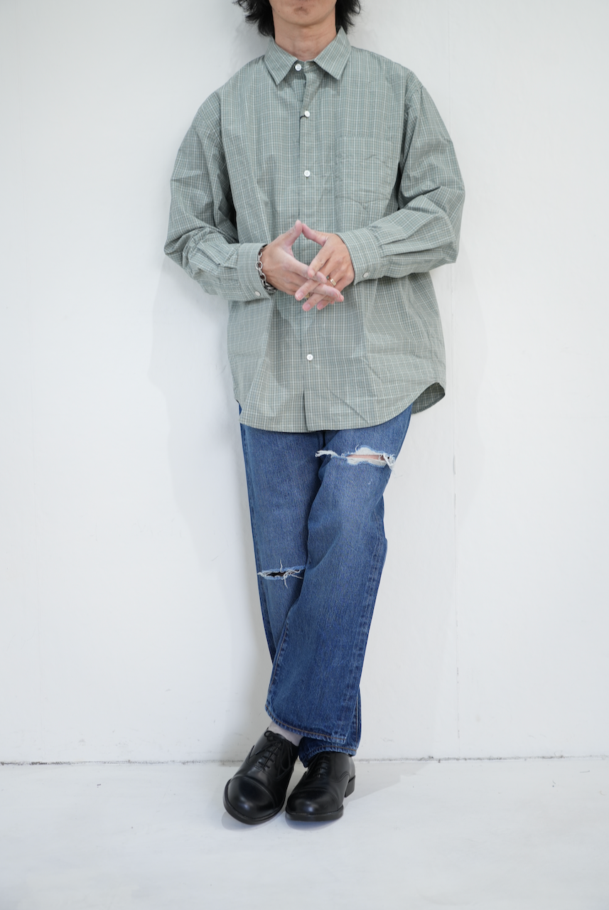 AWASA・スーピマエイジングコットン クルーネック スウェット