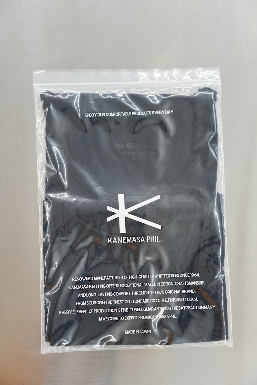 KANEMASA PHIL.  「46G Cotton Thin Pack Tank」COL：BLACK
