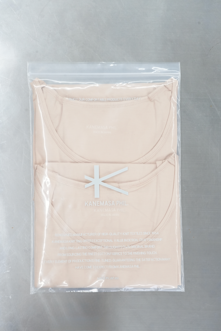 KANEMASA PHIL.  「46G Cotton Thin Pack Tank」COL：PINK BEIGE