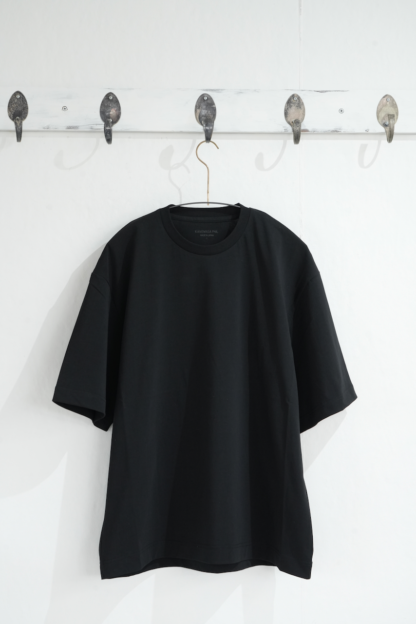 KANEMASA PHIL.  「36G High Twist SS Tee」COL：BLACK