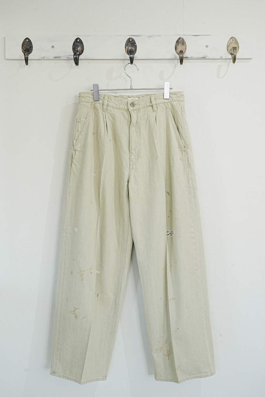 STEAF・ MEADOW DENIM PANTS (BEIGE)