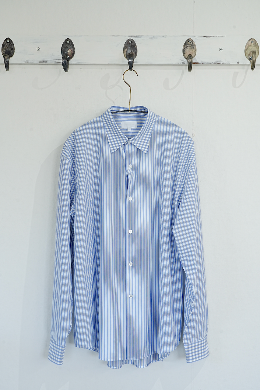 KANEMASA PHIL.  「46G Stripe Modest Shirt」COL：SAX BLACK
