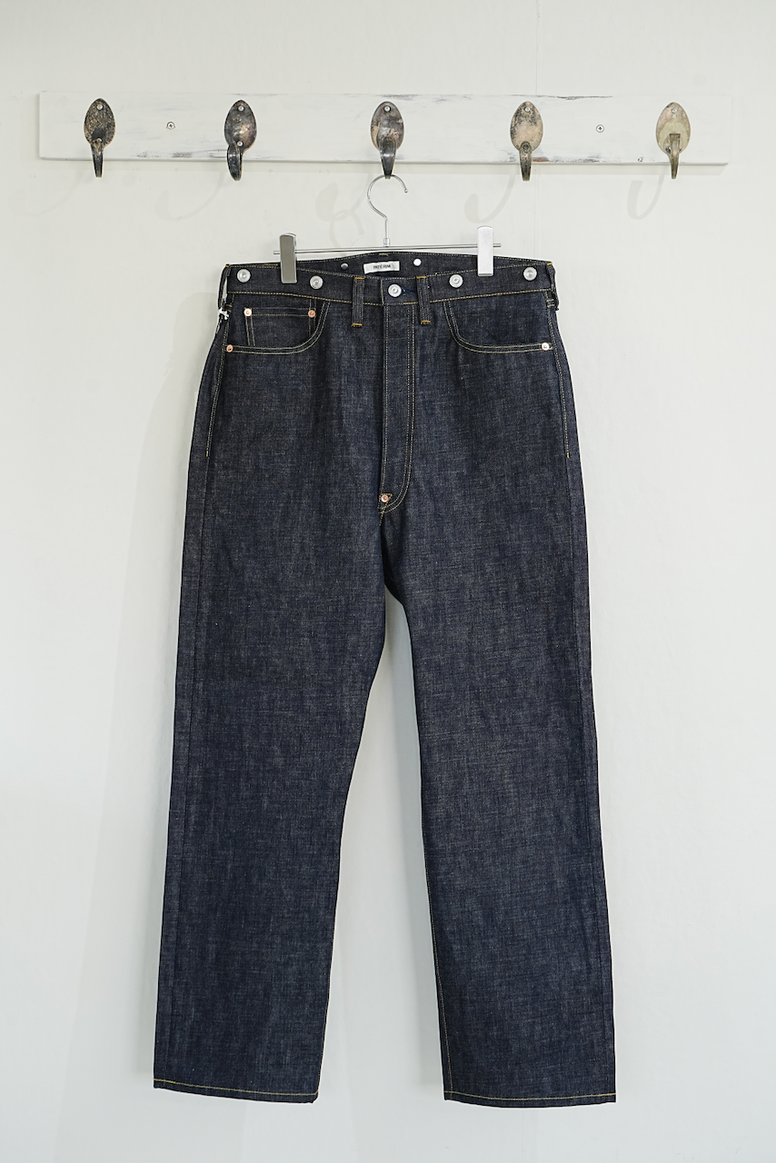 INTĒRIM・"RIGID"NATURAL INDIGO SHUTTLE DENIM SINGLE NEEDLE 201 No2 JEANS