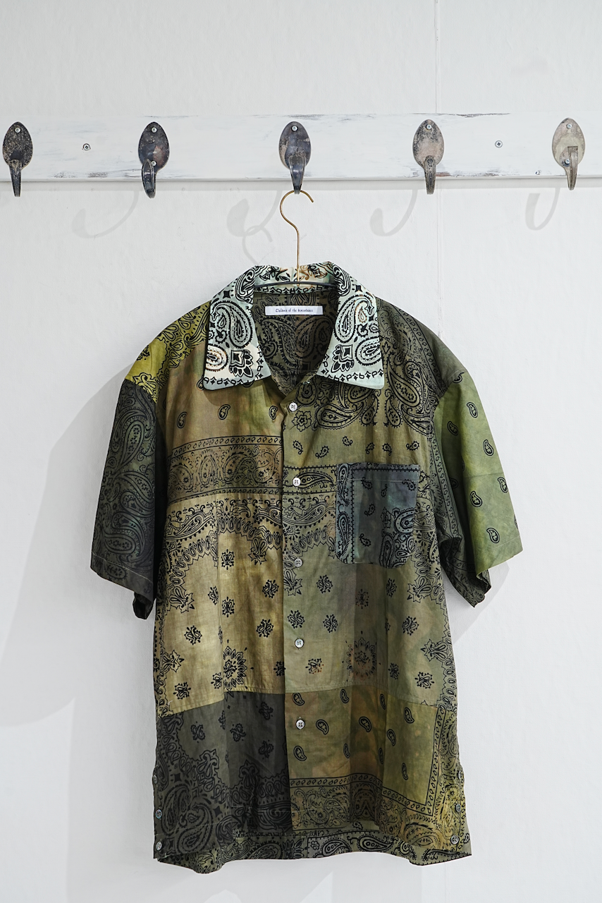 Children of the discordance・BANDANA PATCH WORK SS SHIRT "Sun Fade"
