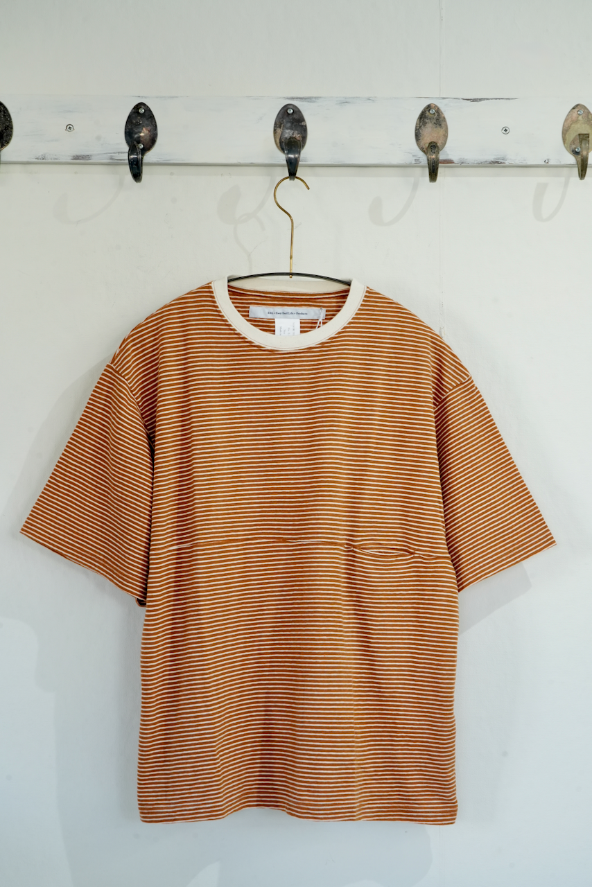 EEL Products ・ YURURI TEE 1/2 border(BROWN)