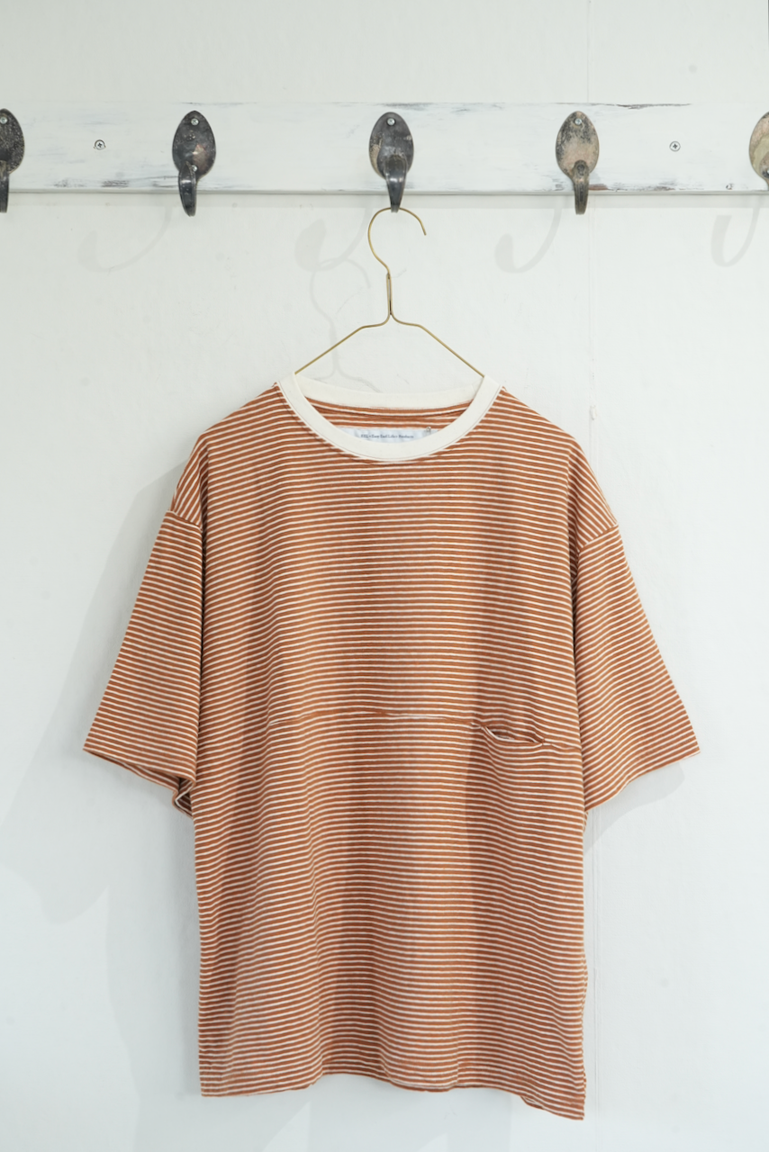 EEL Products ・ YURURI TEE 1/2 border(BROWN)