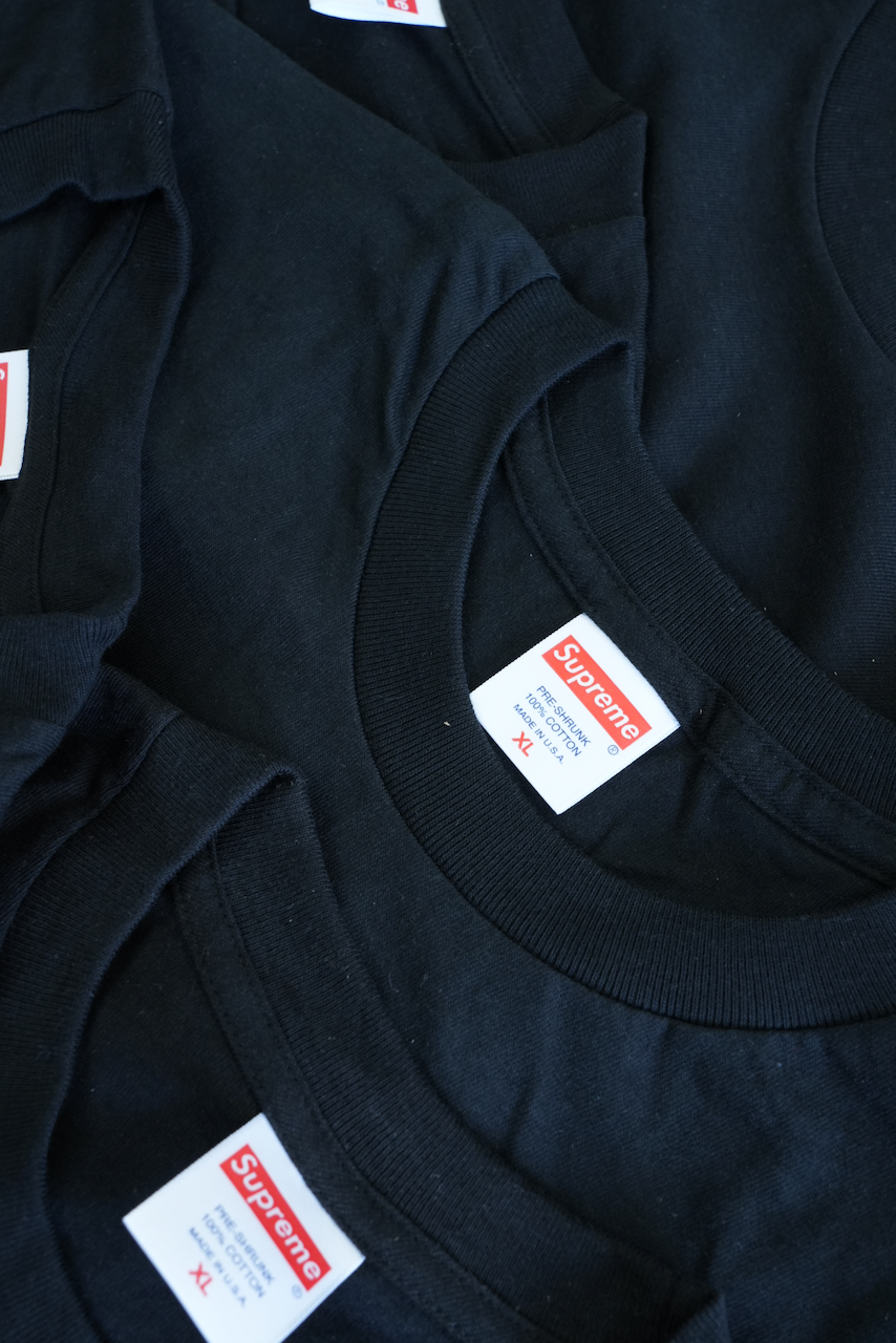 Supreme "BLANK" LS T-SHIRT Made in USA (DEADSTOCK) ※2Pack set