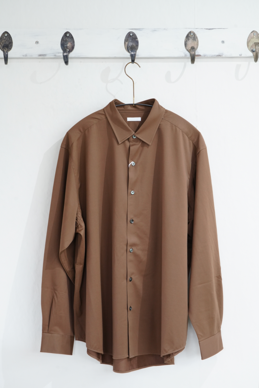 KANEMASA PHIL.  「46G Atmosphere Shirt」COL：LIGHT BROWN