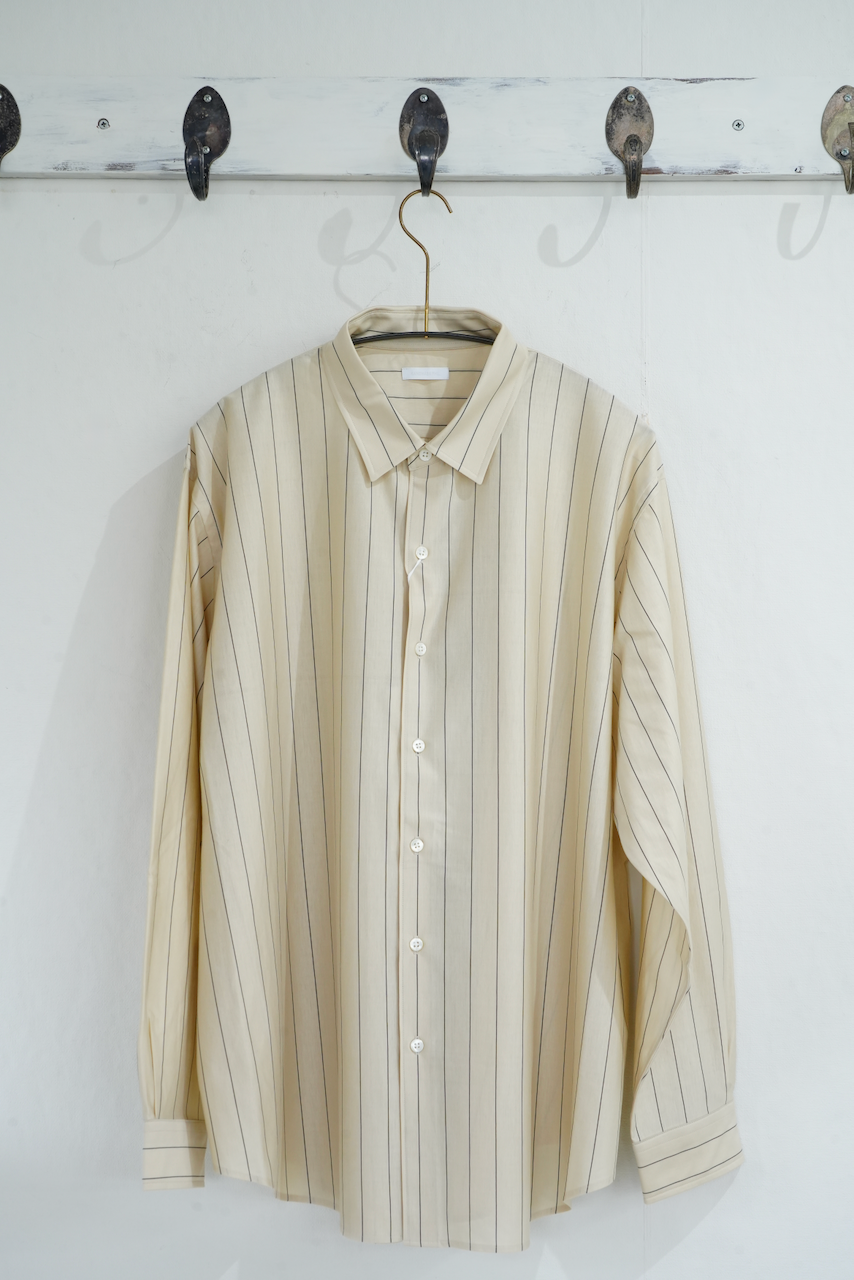 KANEMASA PHIL.  「46G Stripe Atmosphere Shirt」COL：BEIGE NAVY