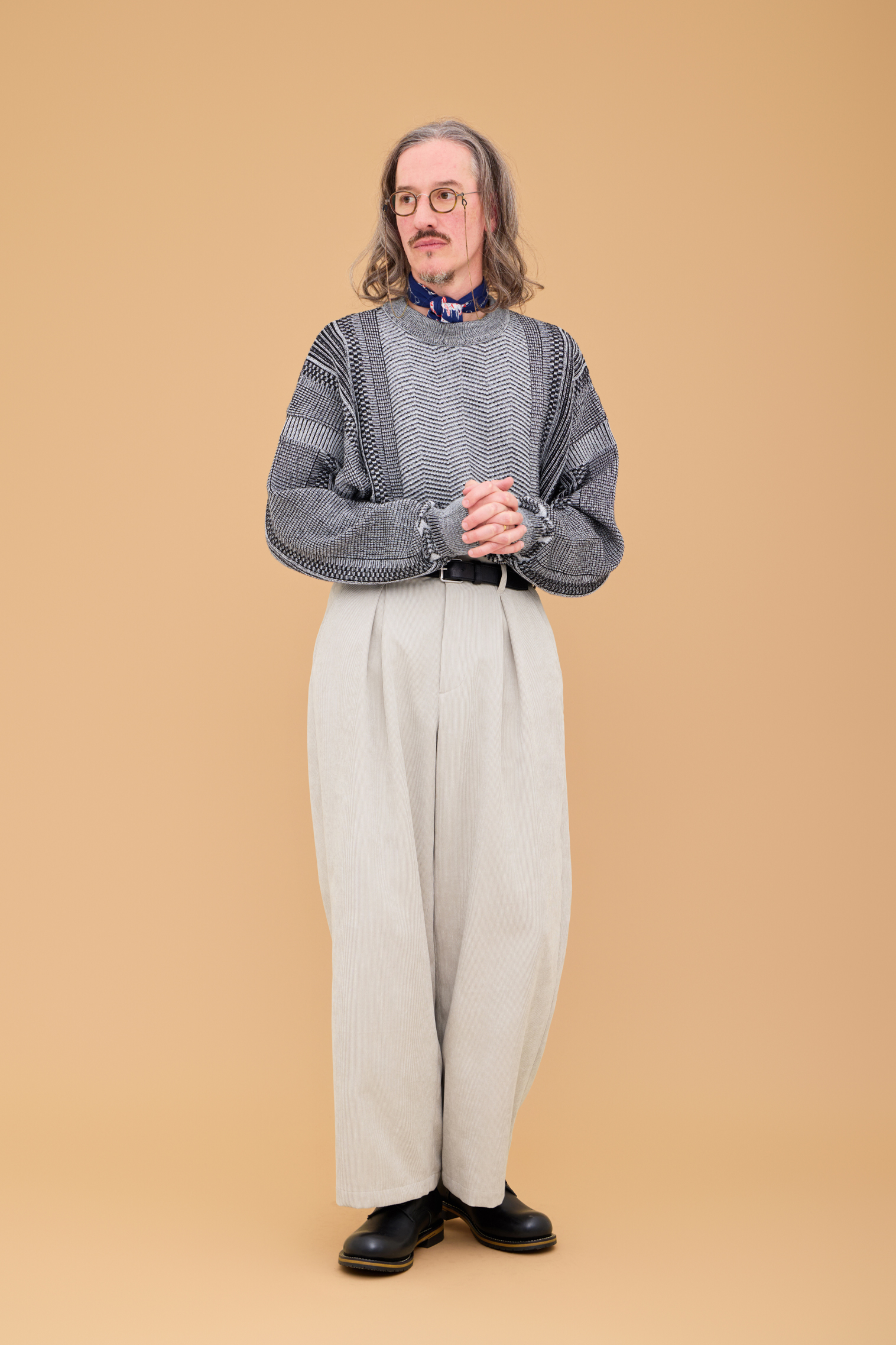 YASHIKI・Yunagi Knit(MIX-GRAY)