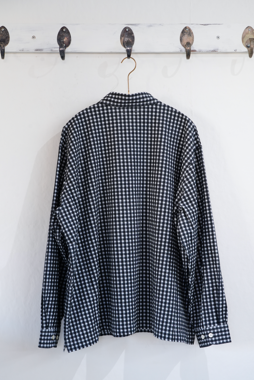 KANEMASA PHIL. 「36G Wool Check Balise Shirt」