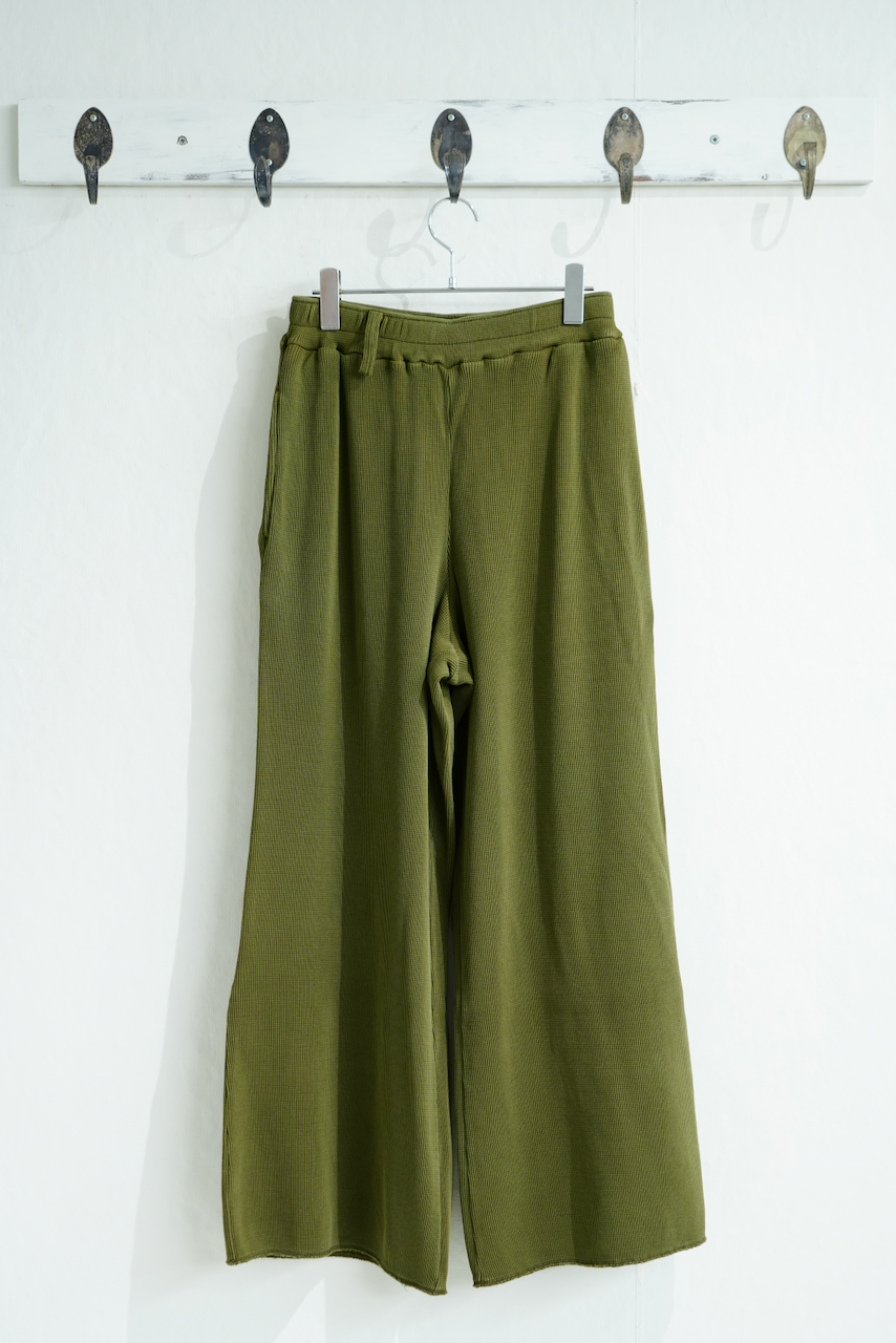KANEMASA PHIL.  「18G Garment Dye Pants」KHAKI sulfur dye