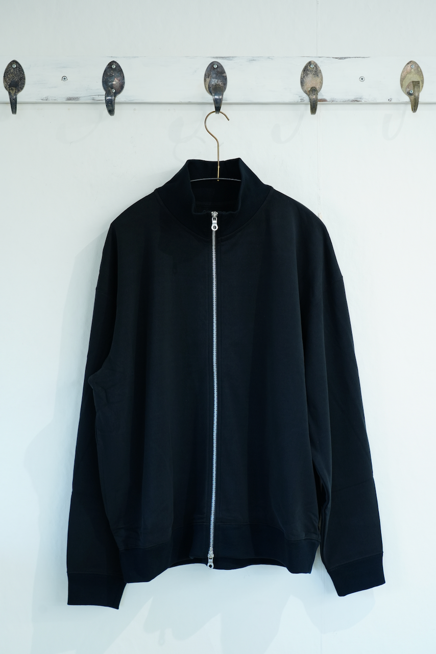 KANEMASA PHIL.  「36G Cupro Zip Sweat」BLACK