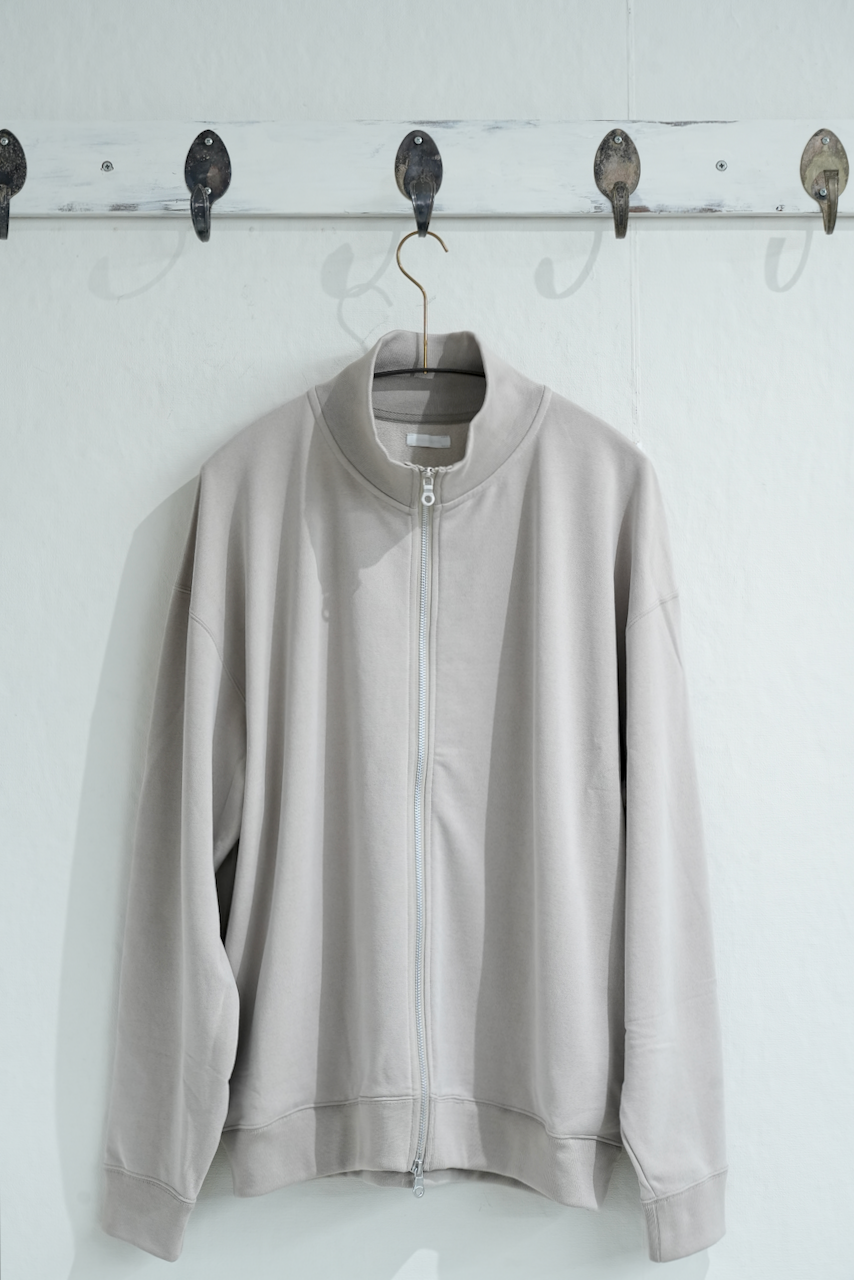 KANEMASA PHIL.  「36G Cupro Zip Sweat」BEIGE KHAKI