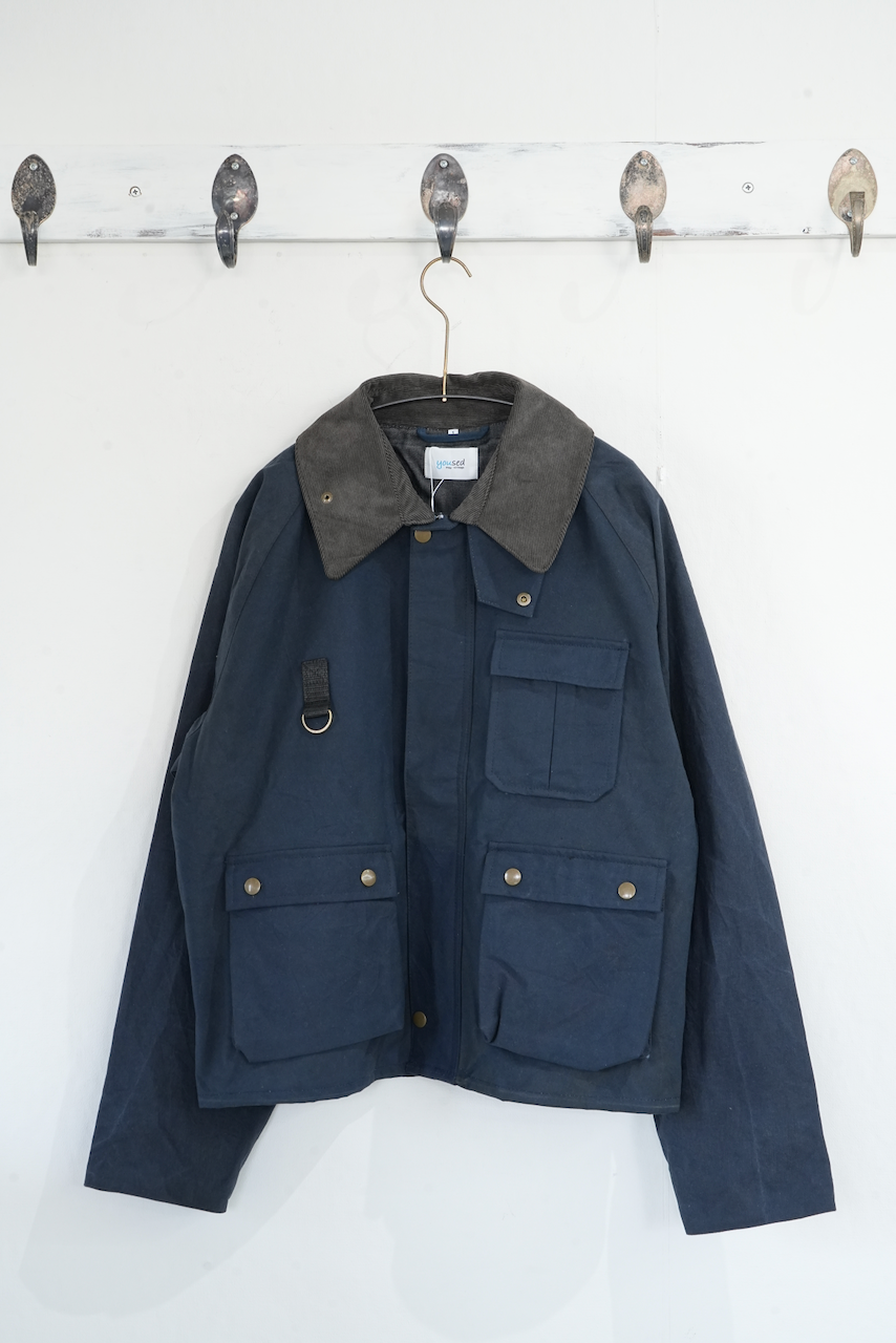 yoused・OILED FISHING JACKET (NAVY)