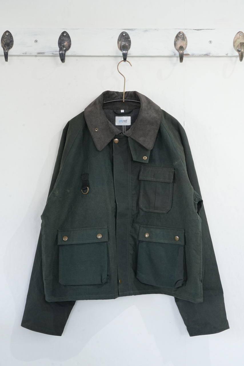 yoused・OILED FISHING JACKET (OLIVE)