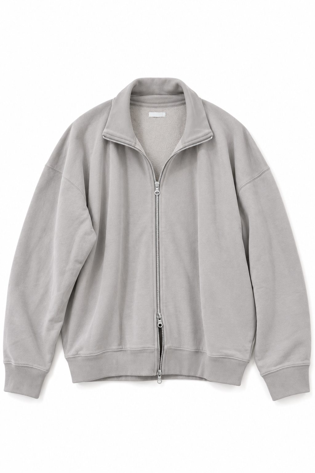 KANEMASA PHIL.  「36G Cupro Zip Sweat」BEIGE KHAKI