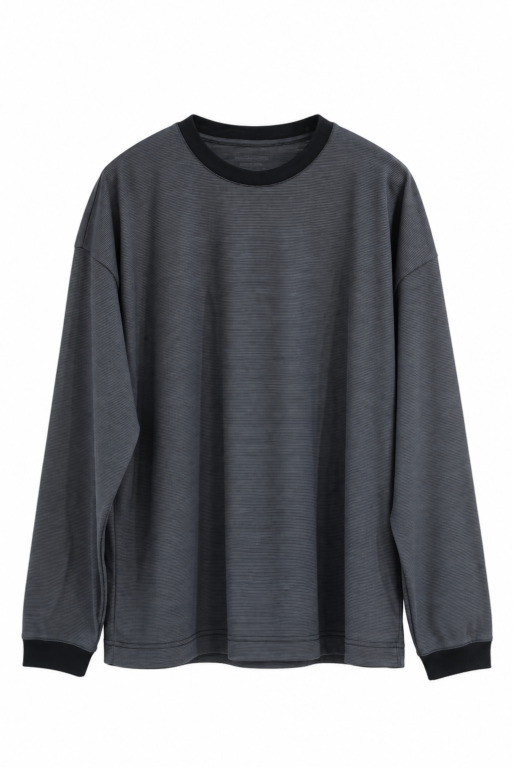 KANEMASA PHIL.  「32G Wool Stripe LS Tee 」COL：CHARCOAL
