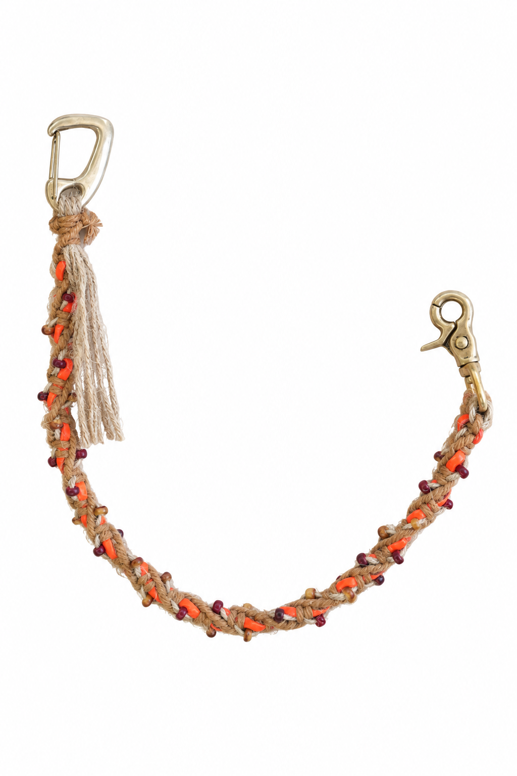STEAF・HAND MADE ROPE CHAIN (HORN BEIGE)