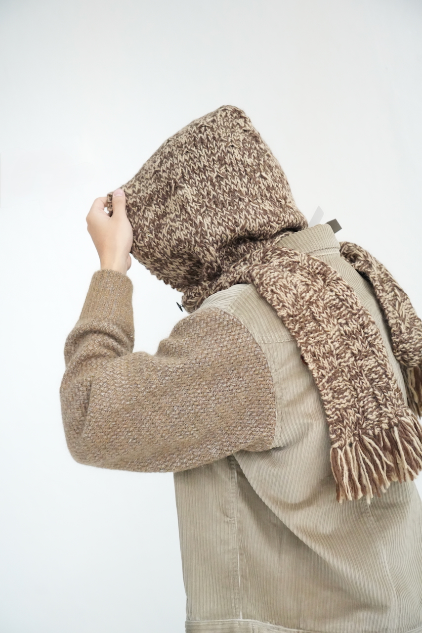 STEAF・HAND MADE CHUYO MUFFLER (BROWN)