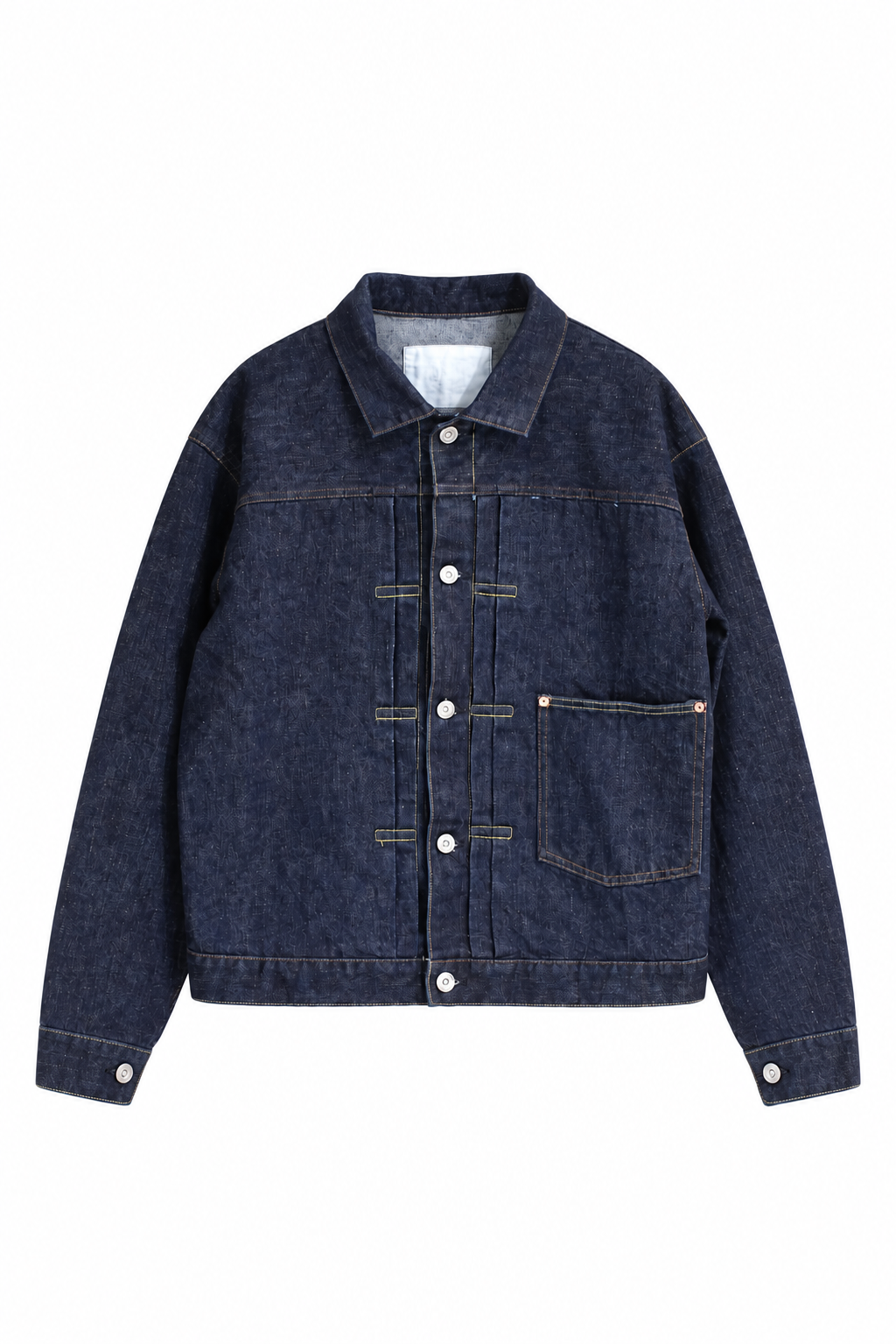 INTĒRIM・ NATURAL INDIGO SHUTTLE DENIM HYPER BIG SINGLE NEEDLE 213 No2 DENIM JACKET