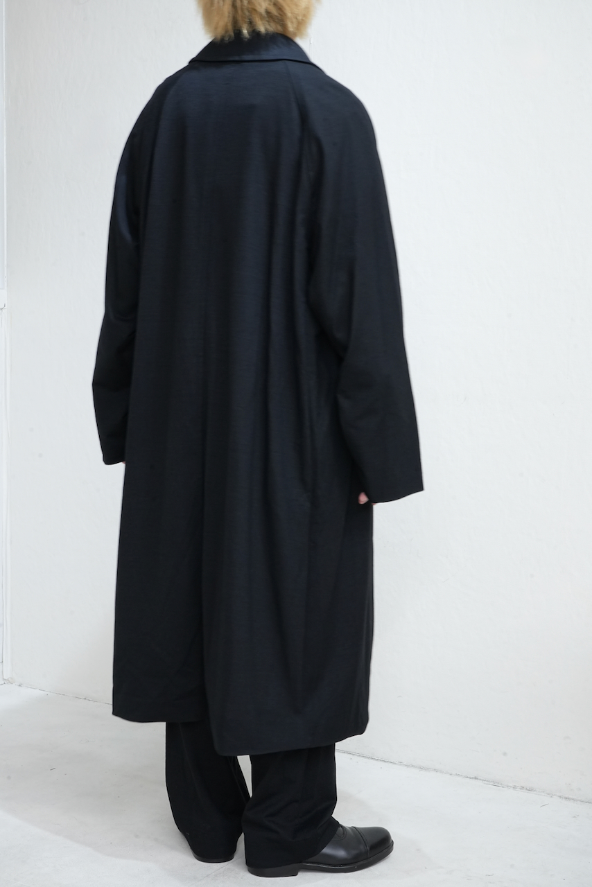 KANEMASA PHIL. 「36G Cashmere Wool Raglan Coat 」BLACK