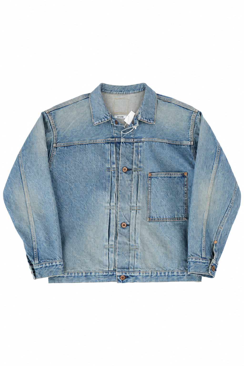 INTĒRIM・SHABBY HEAVY KIBATA SHUTTLE HYPER BIG WWII "1ST" DENIM JACKET