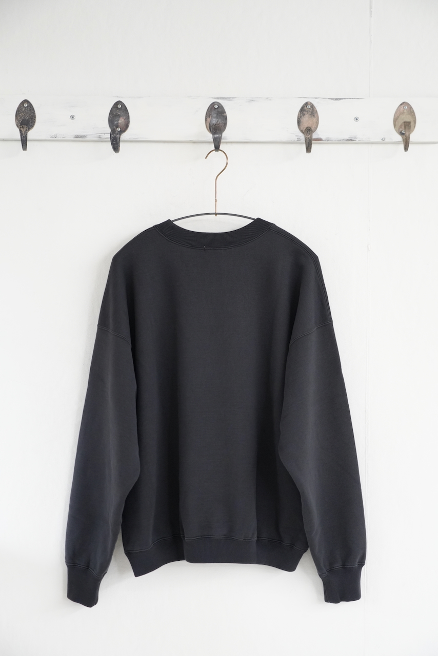 AWASA・スーピマエイジングコットン クルーネック スウェット