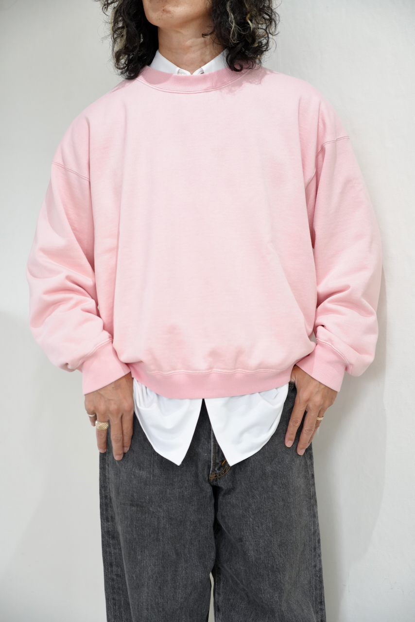 AWASA・スーピマエイジングコットン クルーネック スウェット