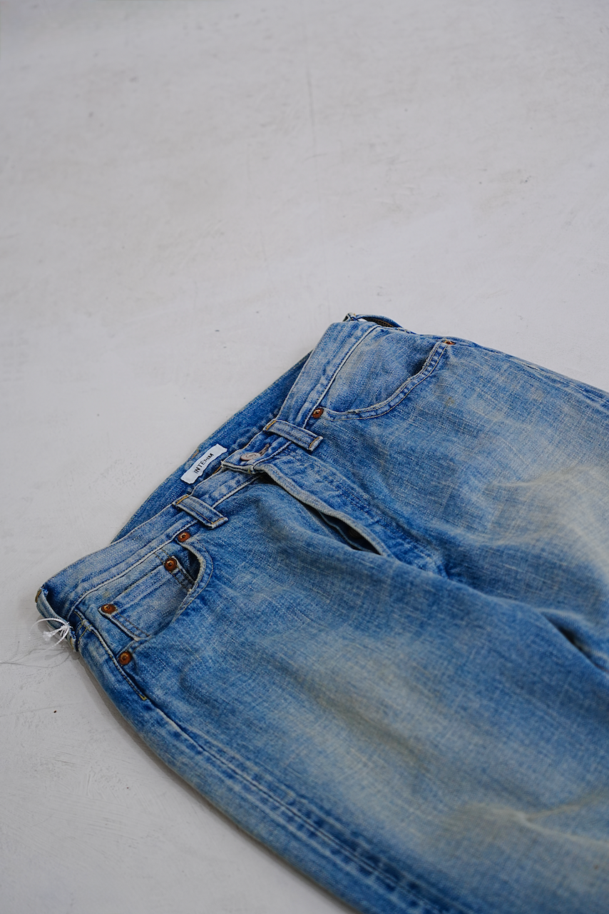 INTĒRIM・VINTAGE WASHED "1953XX SHABBY" SHUTTLE DENIM TROUSERS