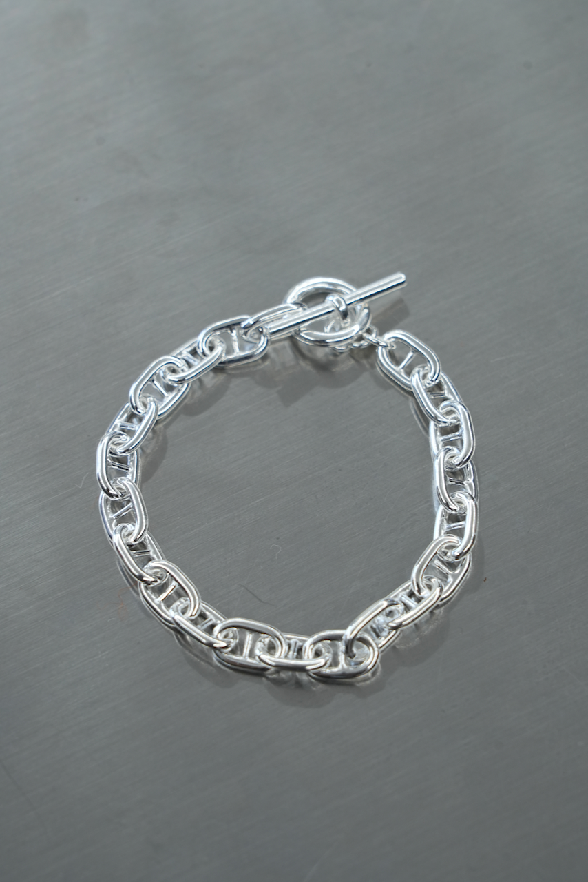 INTĒRIM・ANCHOR CHAIN T-BAR BRACELET ITALIAN SILVER 925 PETIT