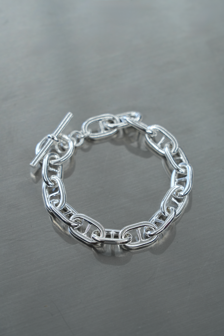 INTĒRIM・ANCHOR CHAIN T-BAR BRACELET ITALIAN SILVER 925 GRAND